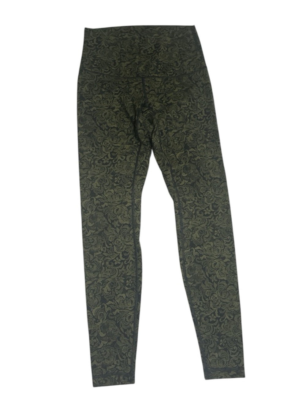 Lululemon Wunder Under Pant High-Rise Pencil Lace Brave Olive Black size 10